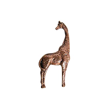 Creative Pewter Designs, Pewter Giraffe Full Body Refrigerator Magnet, Copper Plated, MC093FM