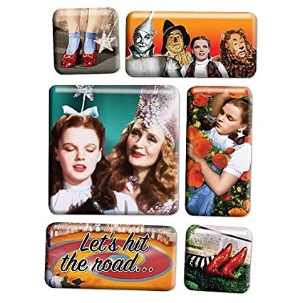 Vandor 71356 The Wizard of Oz 6-Piece Magnet Set, Multicolored