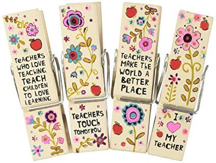 Natural Life CHCL039 Chip Clip, Cream Teachers