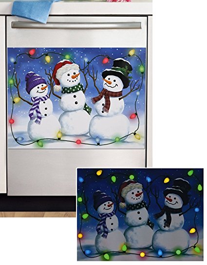 Glow In The Dark Snowman Dishwasher Magnet