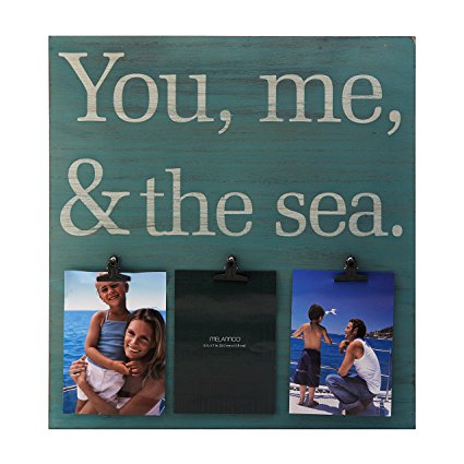 MELANNCO 3-Opening You Me and the Sea Sentiment Clip Collage, 18-Inch-by-19.25-Inch