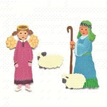 Embellish Your Story Angel/Shepherd/Sheep Magnets - Set of 3 Assorted - Embellish Your Story Roeda 100748-EMB