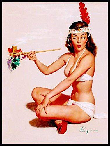 Pass the Peace Pipe Fridge Magnet 6x8 Pin Up Poster Magnetic Canvas Print