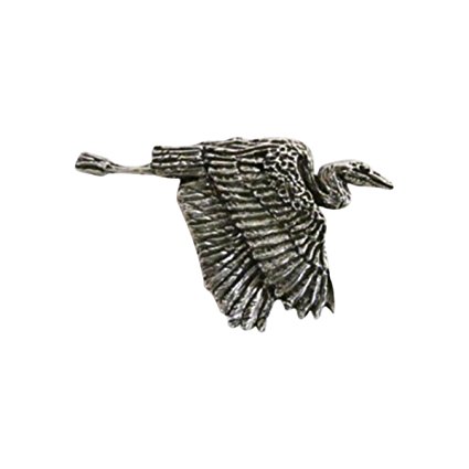 Creative Pewter Designs, Pewter Blue Heron Flying Refrigerator Magnet, Antiqued Finish, B072M