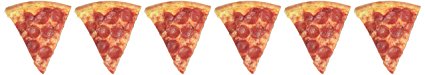 Paper House Productions M-0276E Die Cut Refrigerator Magnet, Pizza Slice (6-Pack)