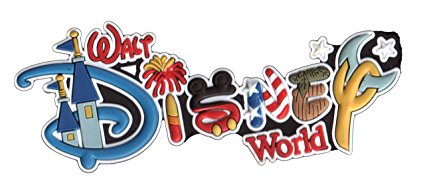 Disney Soft Touch Magnet - Walt Disney World - Letters