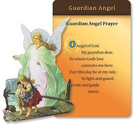 Guardian Angel Inspirational Christian Religious Flexible Magnet Angel Prayer