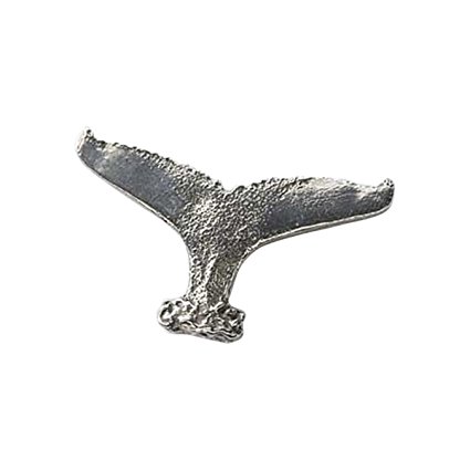 Creative Pewter Designs, Pewter Whale Tail Refrigerator Magnet, Antiqued Finish, M089M