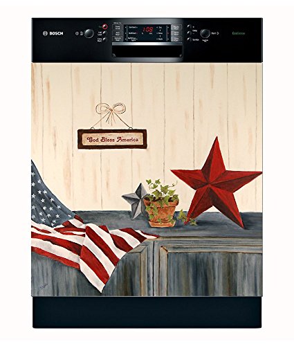 Stars & Stripes Dishwasher Magnet Cover (Large)