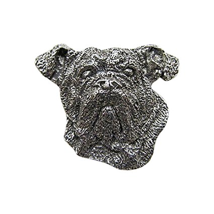 Creative Pewter Designs, Pewter English Bulldog Premium Refrigerator Magnet, Antiqued Finish, D072PRM